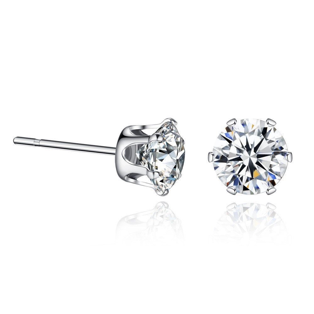 Gold or Silver Tone Stud Earrings with Premium Crystals – Gemnations