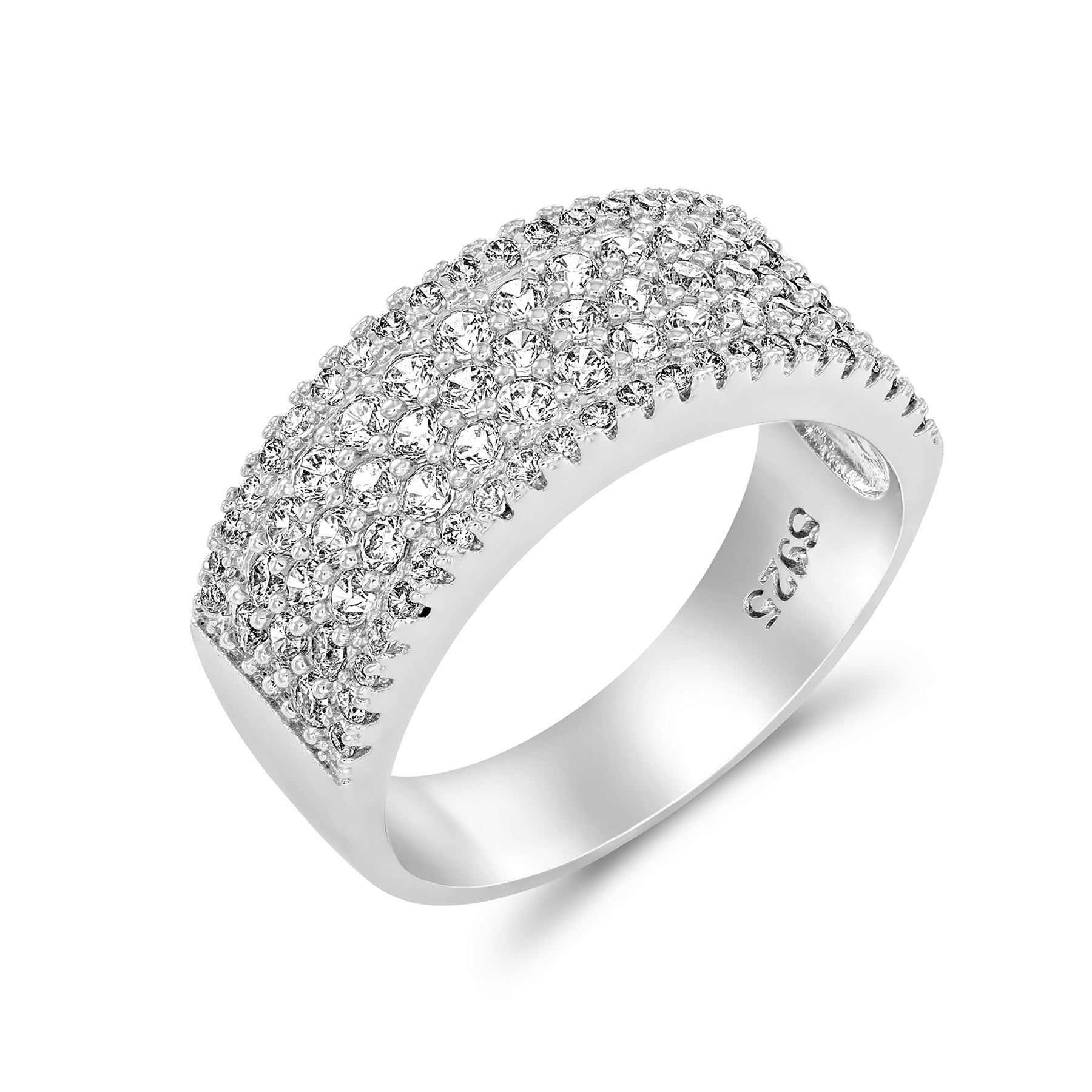 S925 Silver Plated Cubic Zirconia Ring Gemnations