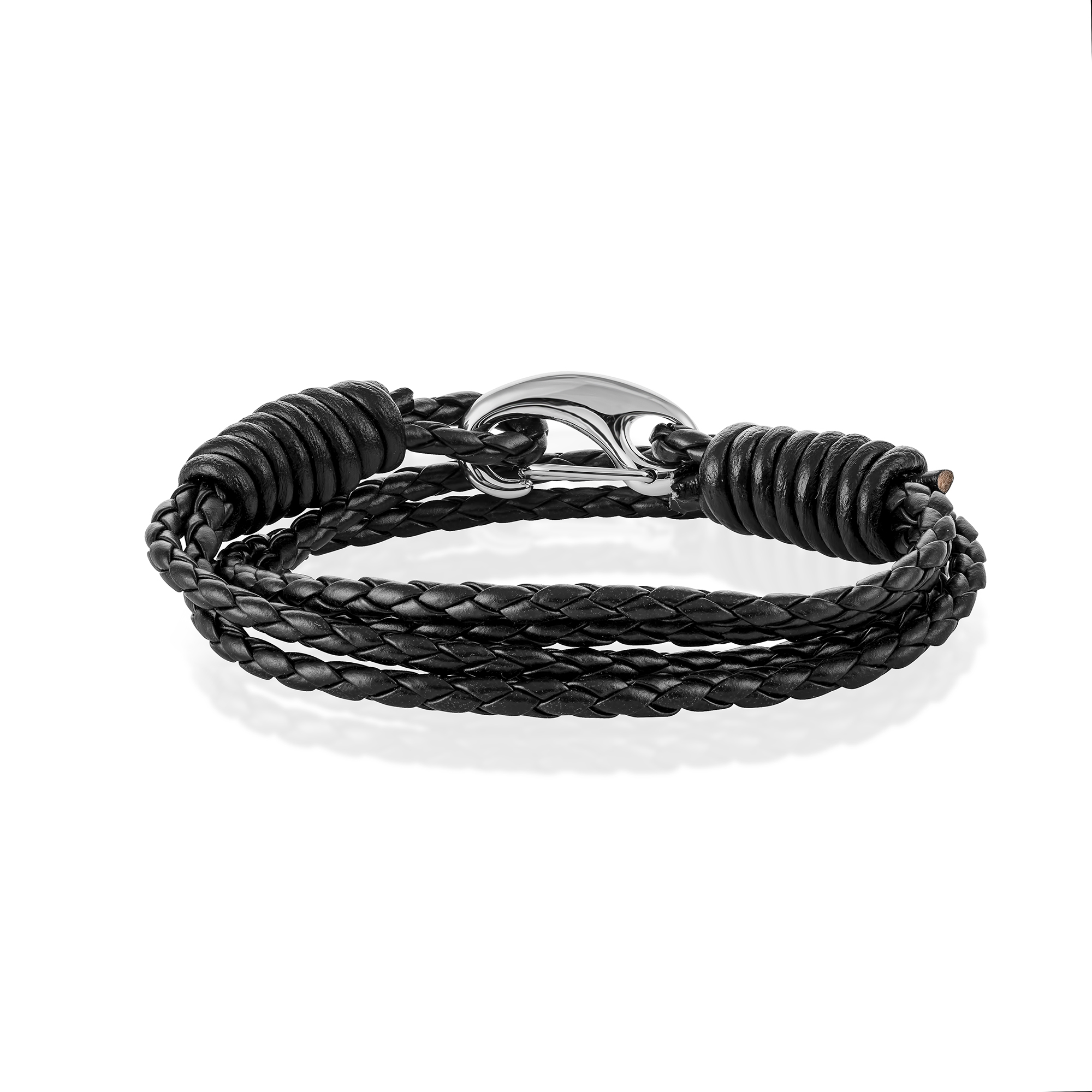 Mens “HONOUR” Leather Wrap Bracelet – Gemnations