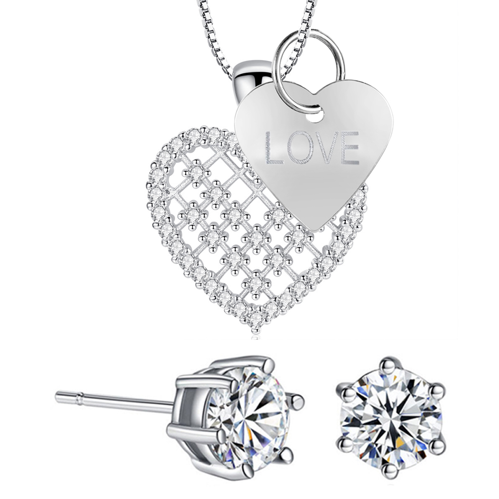 Heart tag earrings discount