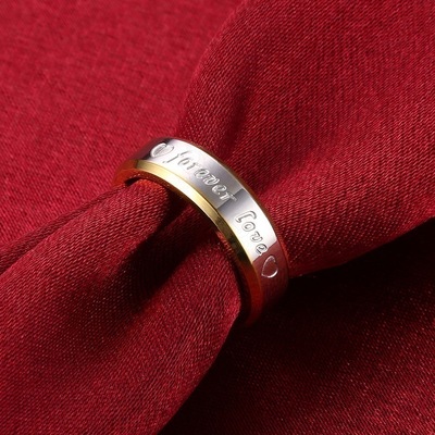 Stunning Two Tone Gold Silver Forever Love Ring 5 sizes Gemnations
