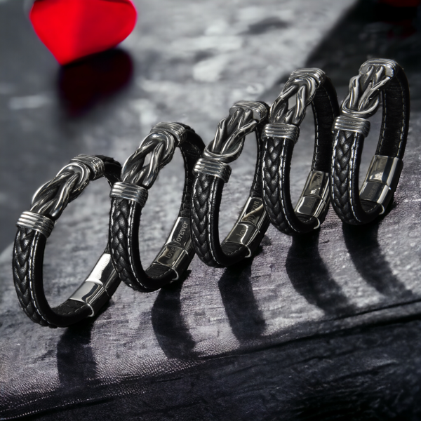 Men's titanium engraved bracelets on sale
