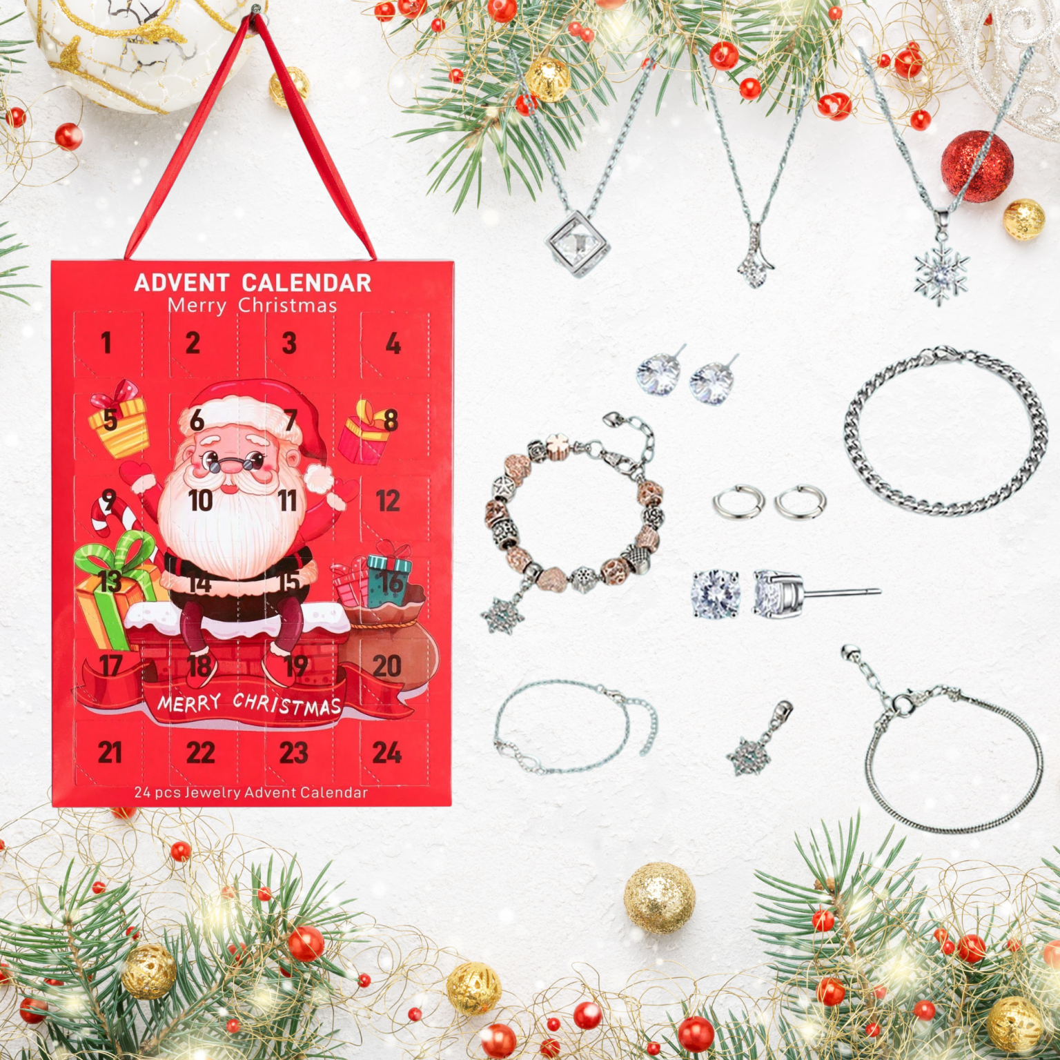 24 Days of Sparkle: Crystal Jewellery Advent Calendar for Women & Girls ...