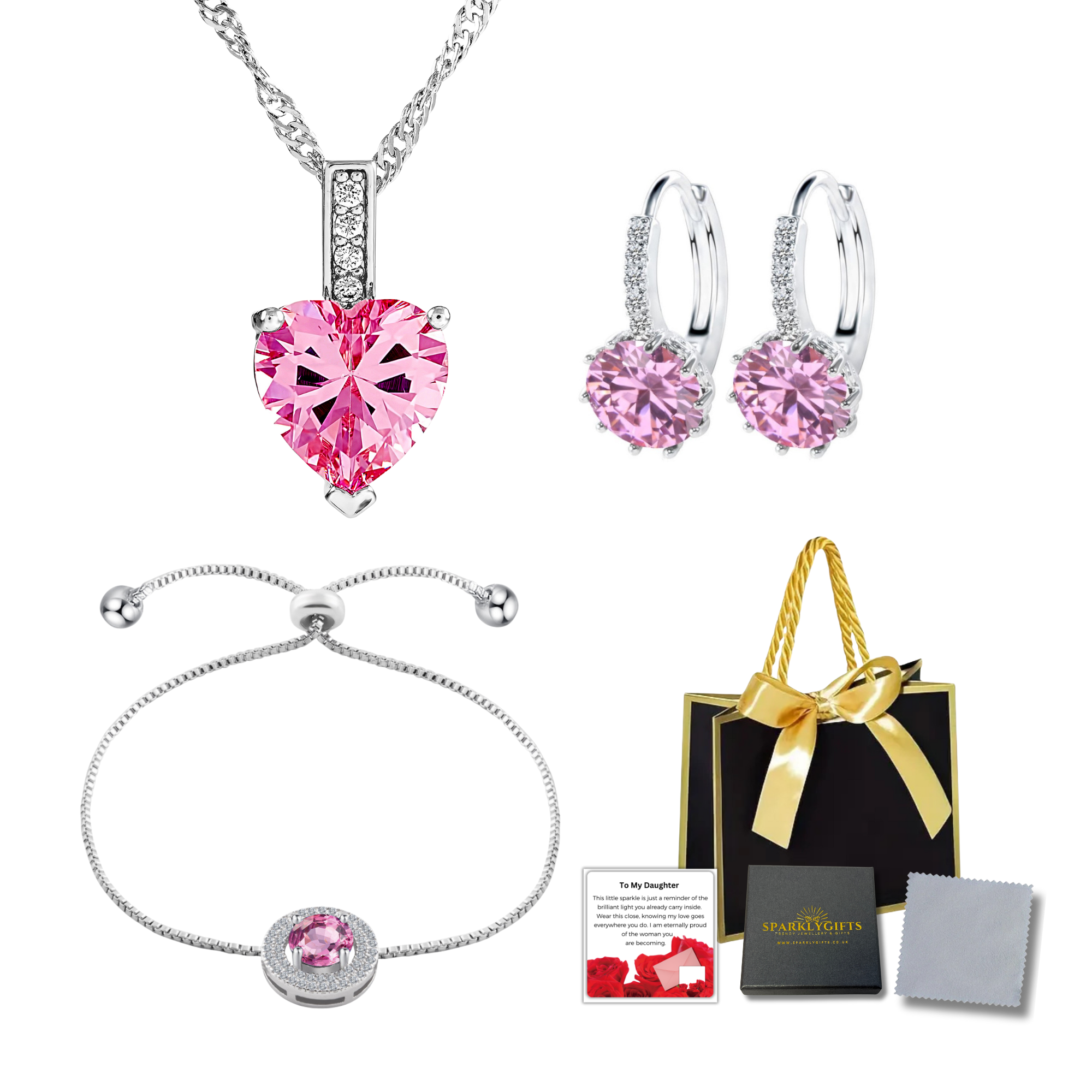 GCJ005GCJ024GCJ525-Pink-DaughterMSG+GiftBag