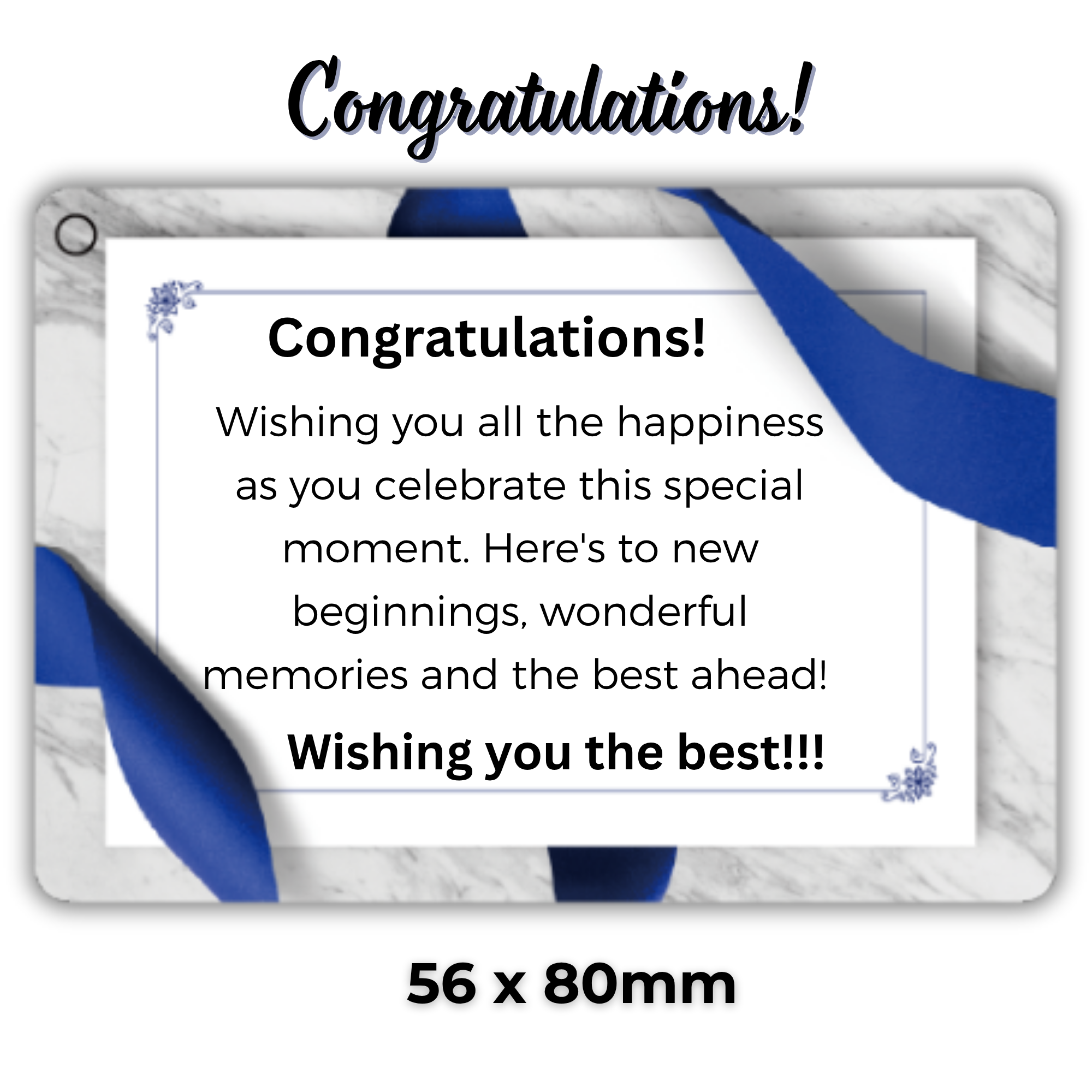 Blue card-Congrats-Measurement