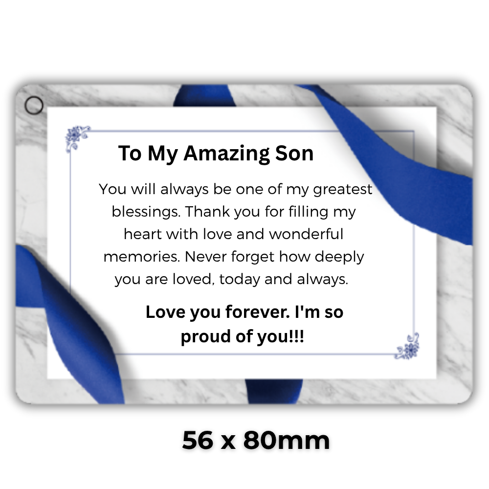 Blue card-son-Measurement