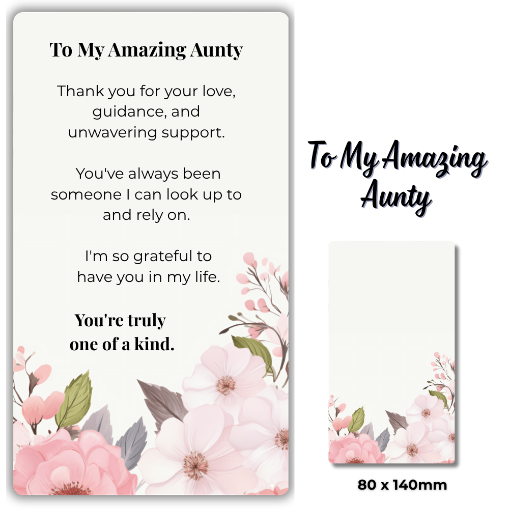 Flower card-Aunty-measurement