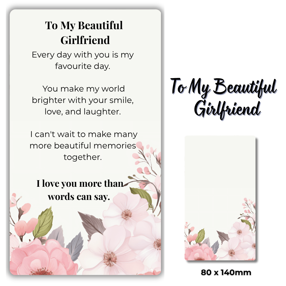 Flower card-Girlfriend-measurement