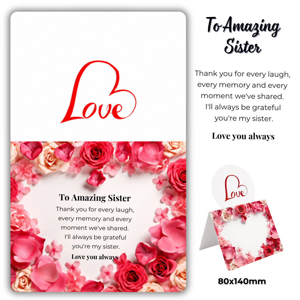 Love Card-sister-measurement