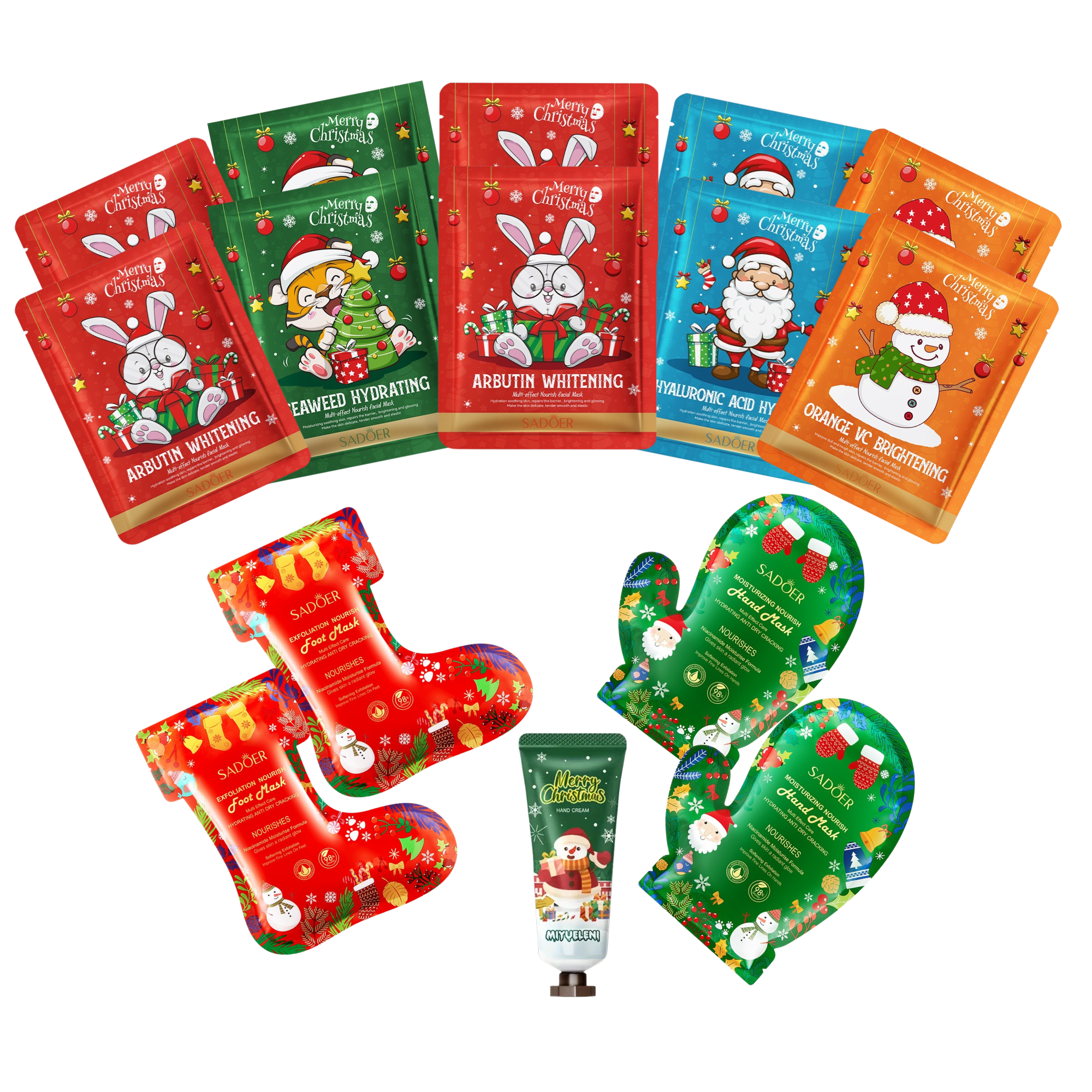 GCMKSET017-Facial10pc+Foot2+Hand2+HandCream